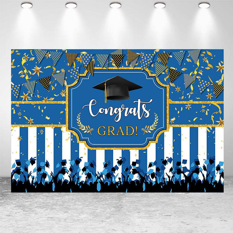 2025 Graduation Season Background Banner Bachelor's Cap Balloon Party Decorative Background Photography Background