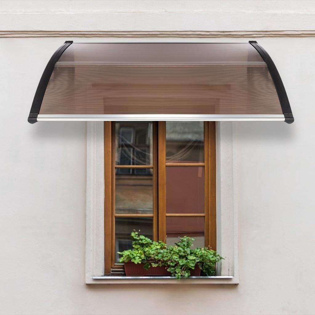 120x75cm Awning Door & Window Awning for Outdoor Entrance Patio Sunshade Durable Door Canopy