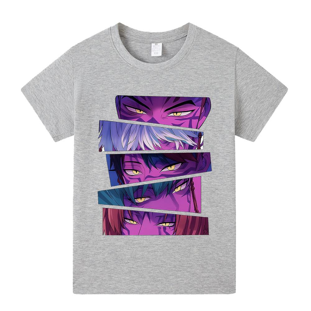 A1215 Kids Boys Girls Sajaboys Kpop Rumi Zoey Mira Print Short Sleeves T-shirt