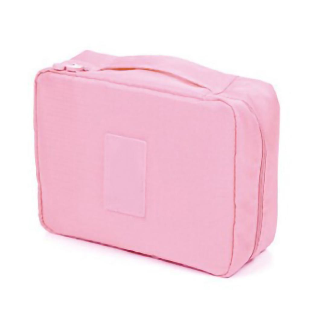 Makeup Cosmetic Storage Bag Oxford Fabric Handle Zipper Closure Toiletry Products Travel Pouch