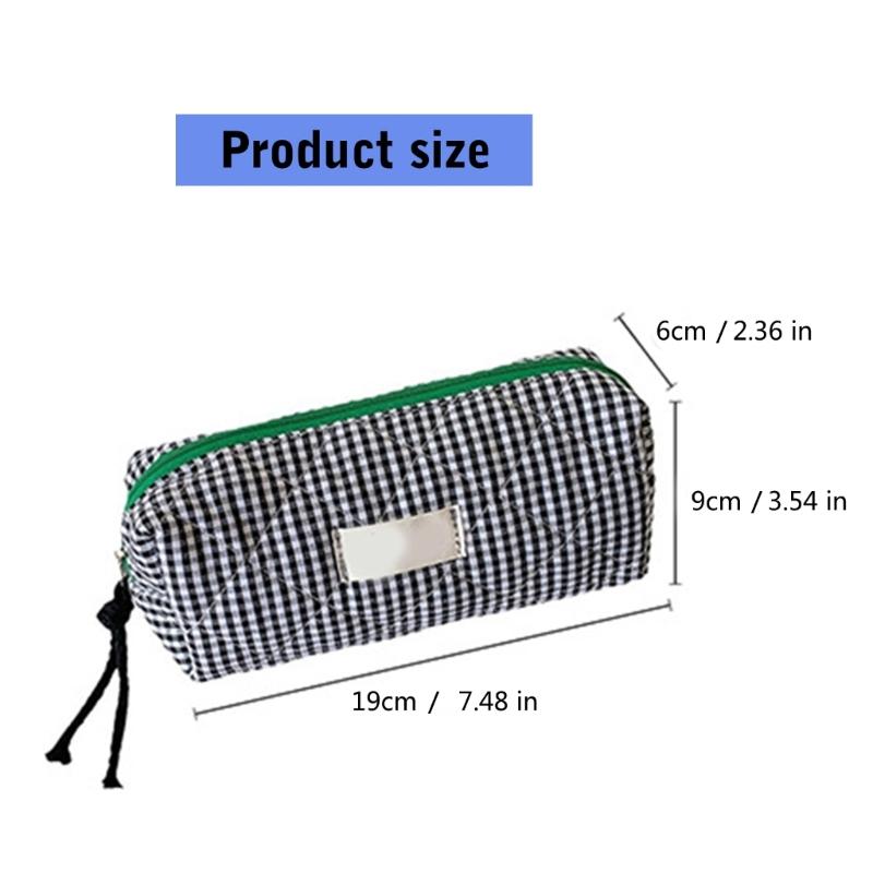 Pencil Case 7.5x3.5x2.4In for Student Girl Women Large Pen Bag Zippered Pen Pouches Travel Cosmetic Storage Bag