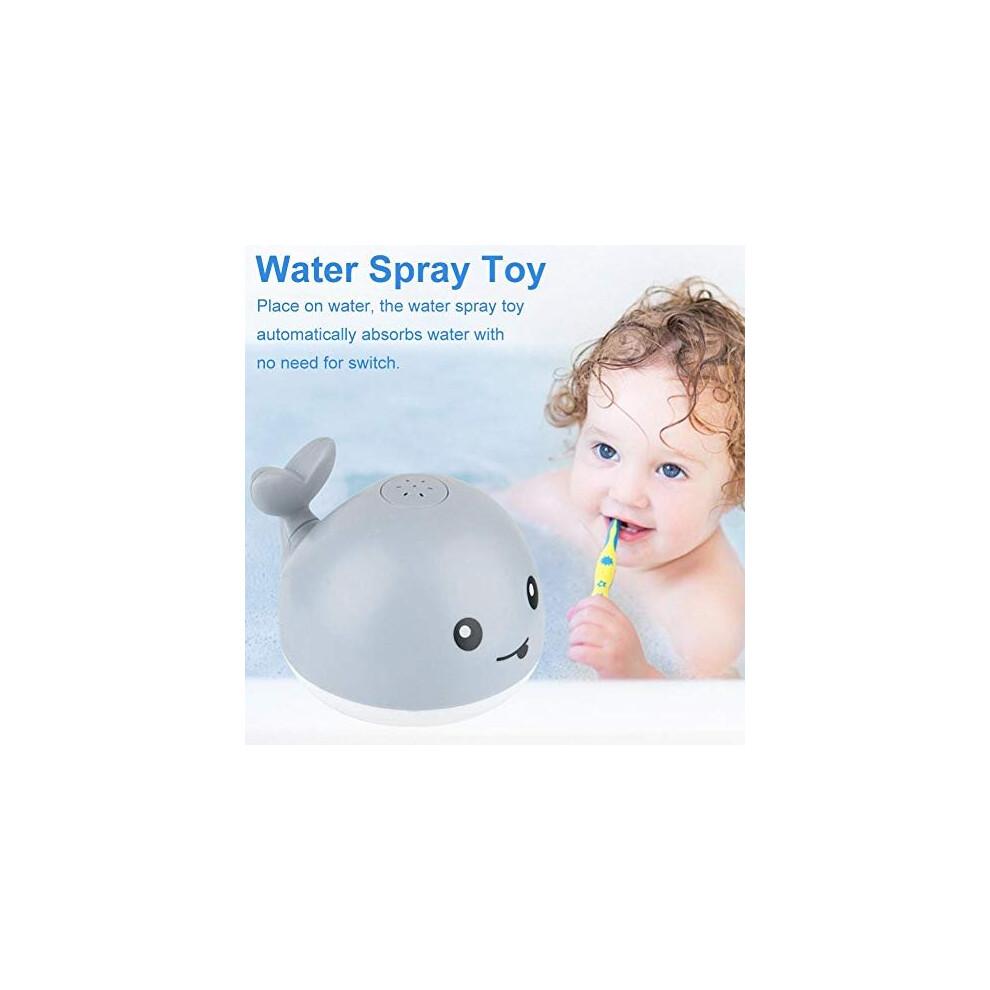 Whale Bath Toys, Baby Bath Toys with Music Space, Led Light up Water Spray Sprinkler Bath Toy for Kids Toddler Infant Whale Bathtub Toy for 0-6 1