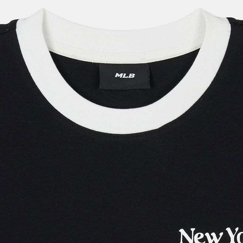 New MLB SS24 Short Sleeved Dresses Women's Black 3FOPV0243-50BKS