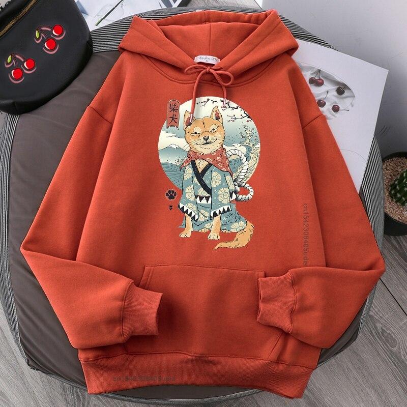 Толстовка с мультяшным принтом Шиба-ину унисекс — фото 9
