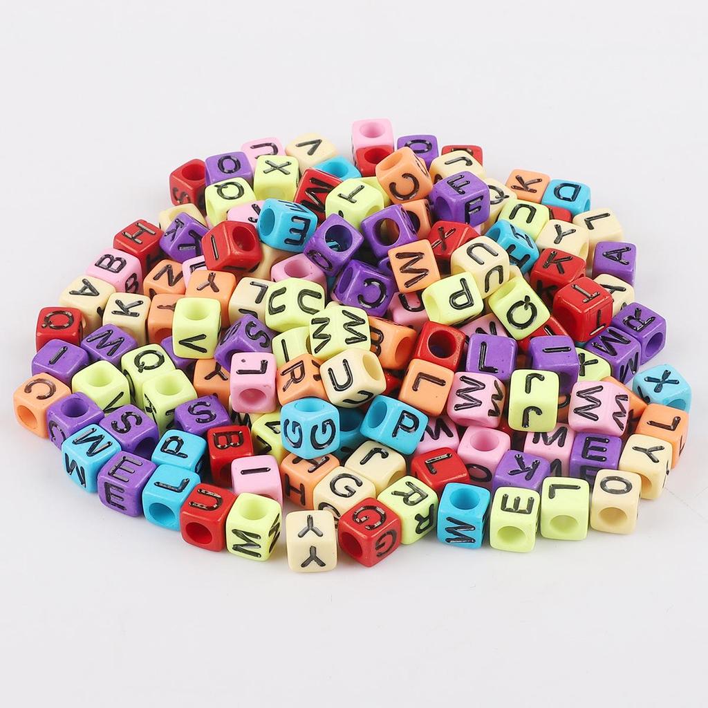 DIY Kids' Educational Alphabet & Number Beads - Acrylic Jewelry Making Kit