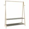 VidaXL Clothes Rack with Shelves 132x45.5x150.5 Cm Bamboo, Coat Rack, Coat Rack with Shelf, Clothes Rack 4008914