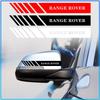 2Pcs Car Stripe Stickers Rearview Mirror Reflective Decals Decoration For Land Rover Freelander 2 L2 L319 L462 LF Range Sport Evoque L322 Discovery 2