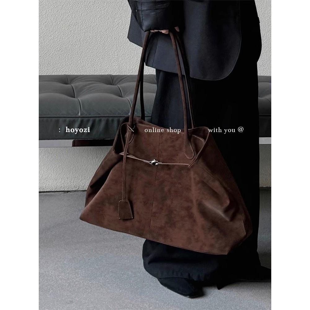 IELGY Ladies Tote Bag Deerskin Commuter Large Capacity Portable Travel Shoulder Bag