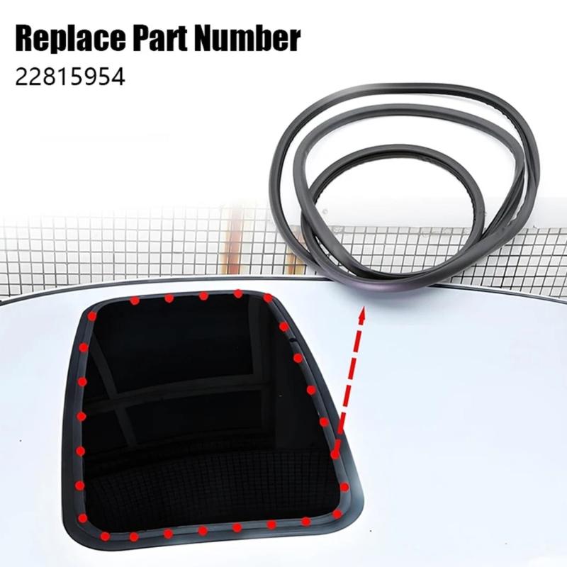 Car Sunroof Weatherstrip Glass Seal Gasket 22815954,15837594, 22891488 Effective Seal Against Water And Dust