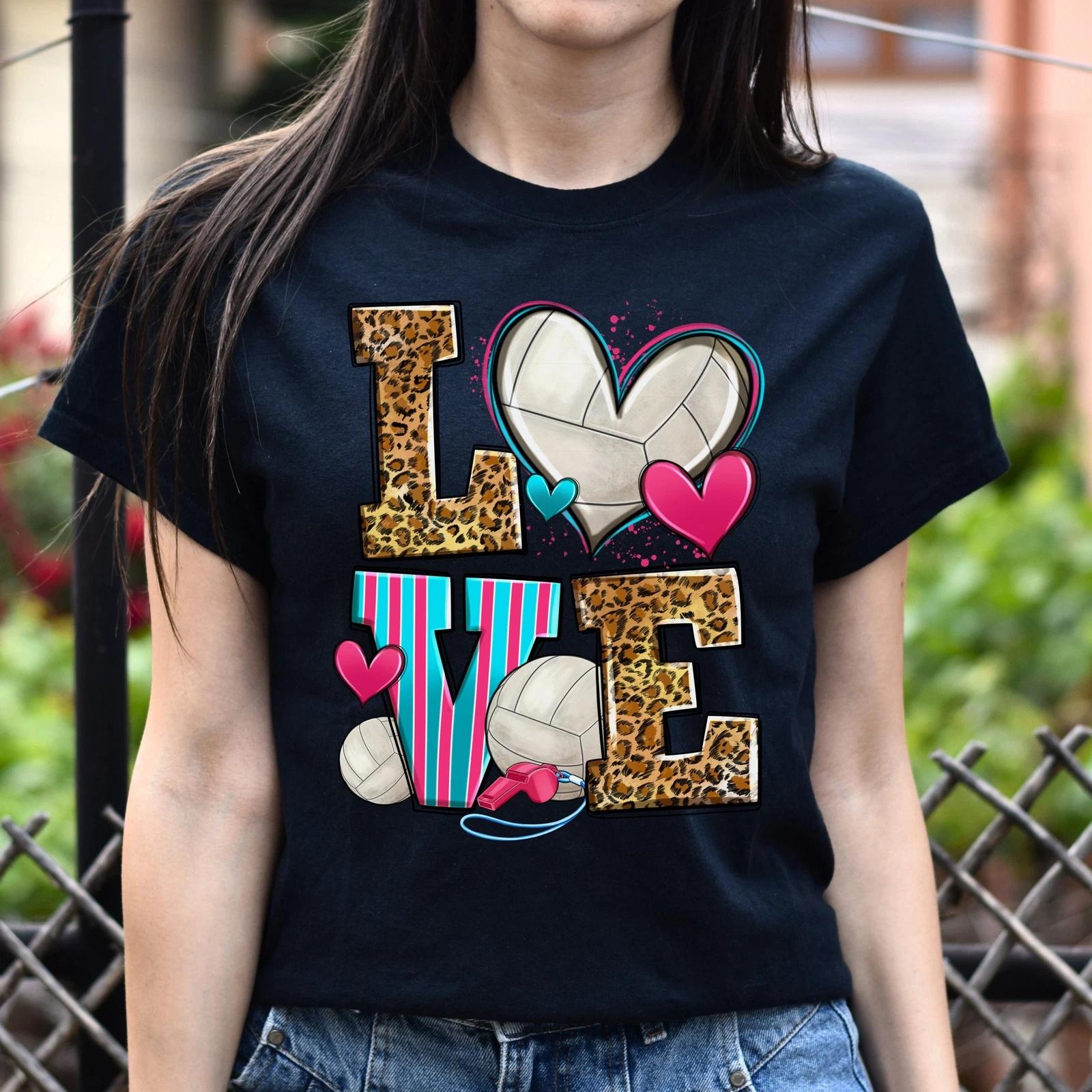 Love volleyball Unisex t-shirt volleyball player tee volleyball coach gift S