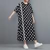 The Real Shot Is In Stock, The New Spring and Summer Korean Version of The Fashion Polka Dot Waist and Thin Loose Dress.