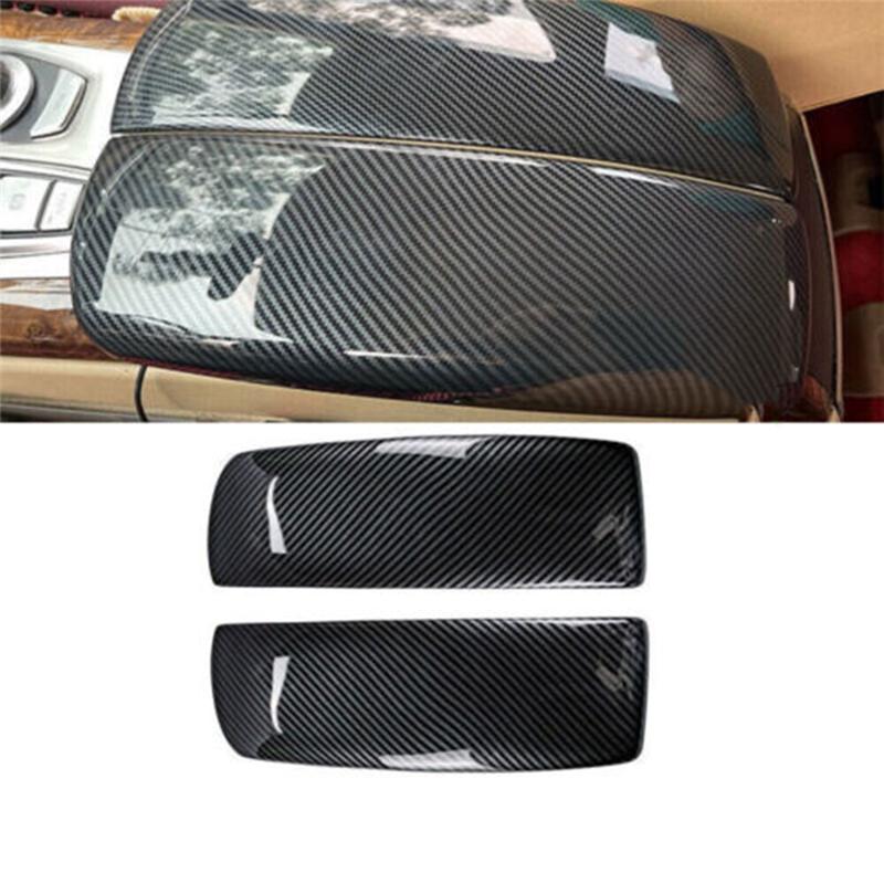 E70 E71 Car Center Console Armrest Box Panel Trim For BMW X5 E70 2008-2013 X6 E71 2008-2014 Storage Box Cover ABS Carbon Fiber