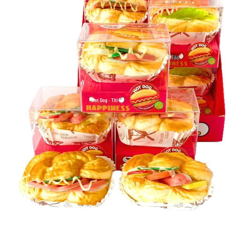 Simulation Hamburger Pineapple Bun Bread Model Display Prop