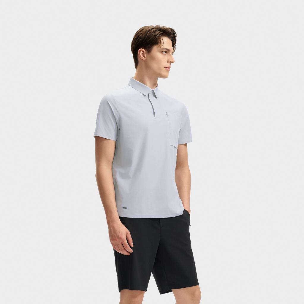 New FILA Polo Shirts Men's Trapped Gray F11M432707FGY