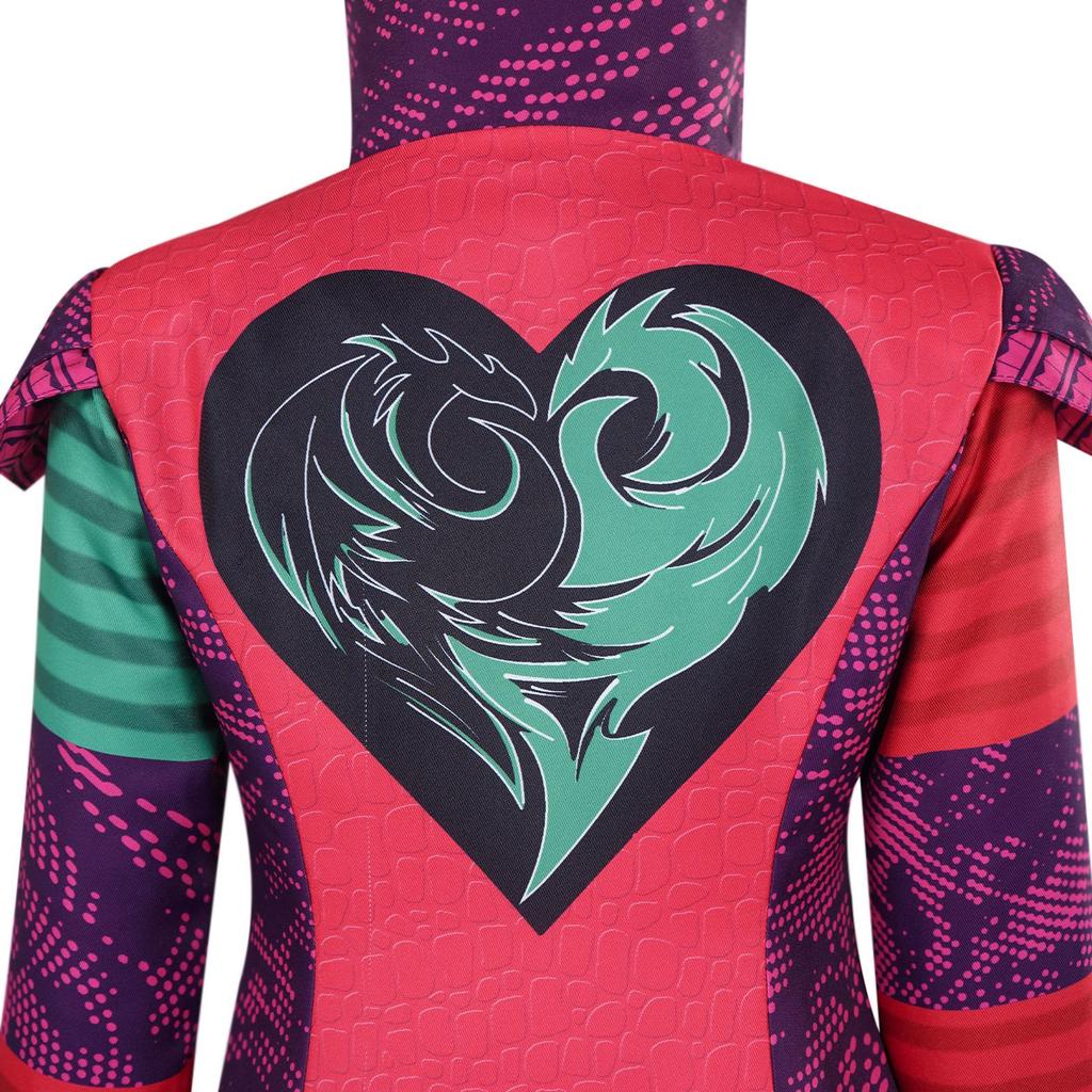 Descendants 4 Little Red's Rise Mara Purple Cosplay Set - Stage Performance Outfit