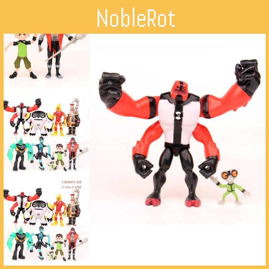 Ben10 – Spannende Actionfiguren-Kollektion mit 9 farbenfrohen PVC-Modellen – Perfekt zum Spielen!