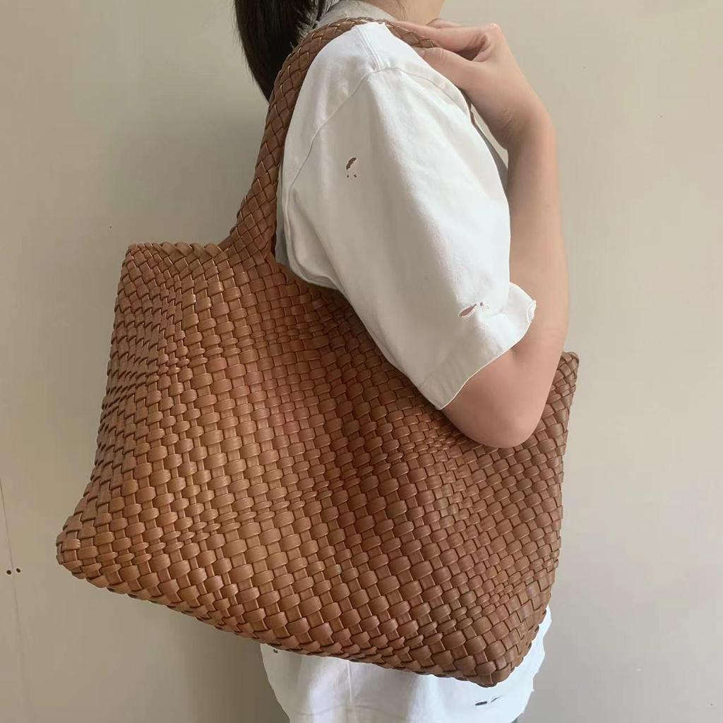 Hand-Woven Large Capacity Tote Bag - 2023 Women's Shoulder and Mother-Child Bag