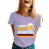 Oktoberfest Letter Print T-Shirt for Men Women, Casual Short Sleeve Tee