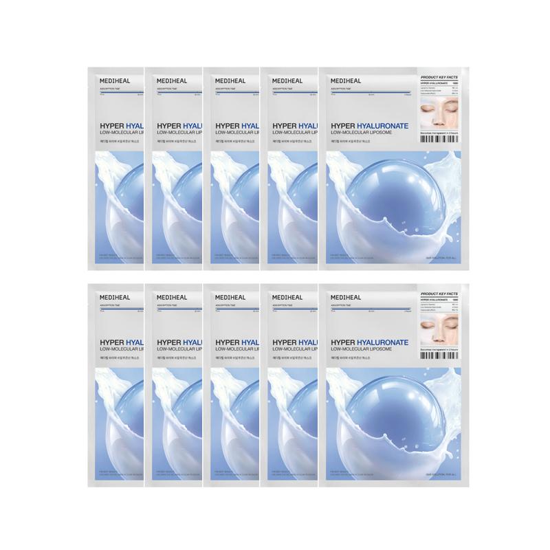 Mediheal Hyper Mask Collagen/Hyaluronic Acid 35g 10 Sheets (2 Options)