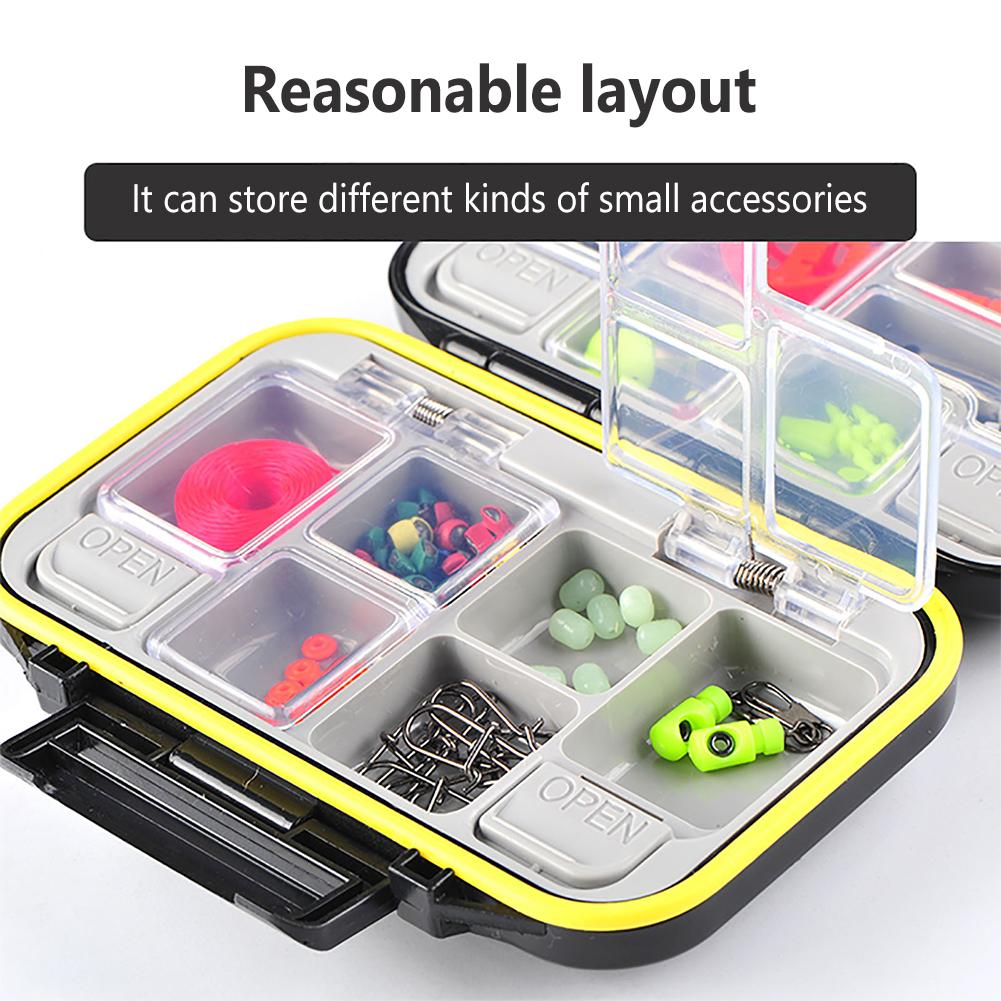 Caja de aparejos de pesca, impermeable, multifuncional, ganchos para Señuelos de Pesca, caja de almacenamiento, contenedor, accesorios de herramientas de pesca