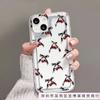 Cherry Black Bow Is Suitable for Apple 17 Mobile Phone Case iPhone16/15/14 Airbag 13 Transparent Anti-drop Case.