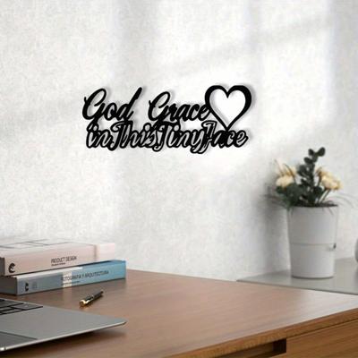 Vintage Metal Wall Art Powder Coated Iron Religious Decor for Church Living Room Housewarming Gift