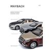 1/24 Benz Maybach S600 Legering Metall Bilmodell Formgjutna Metall Leksaksfordon Bilmodell Hög Simulering Ljud och Ljus Leksak för Barn Gåva