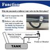 Remote Mount Vent Valve for Fuel Tanks, Tank Vent Line Replacement Part, 5/16'' Barb Size, Detachable
