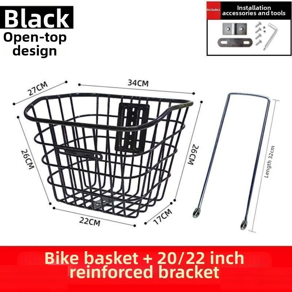 Universal Large Capacity Storage Baskets Easy To Install Bike Rear Mesh Basket