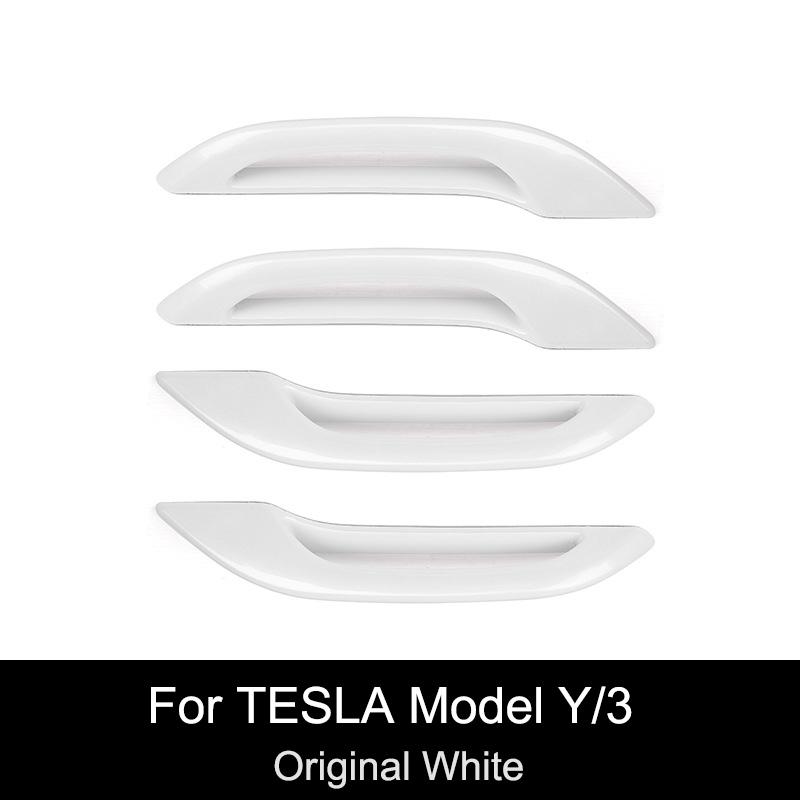Anti Freezing 4PCS Door Handle for Tesla Model 3 Model Y Antifreeze Door Handle Sticker Refit Car Accessories Trim Decoration