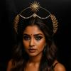 Gold Glory Headband Star COSPLAY Hair Hoop Elegant Baroque Crown  Character Dress Up