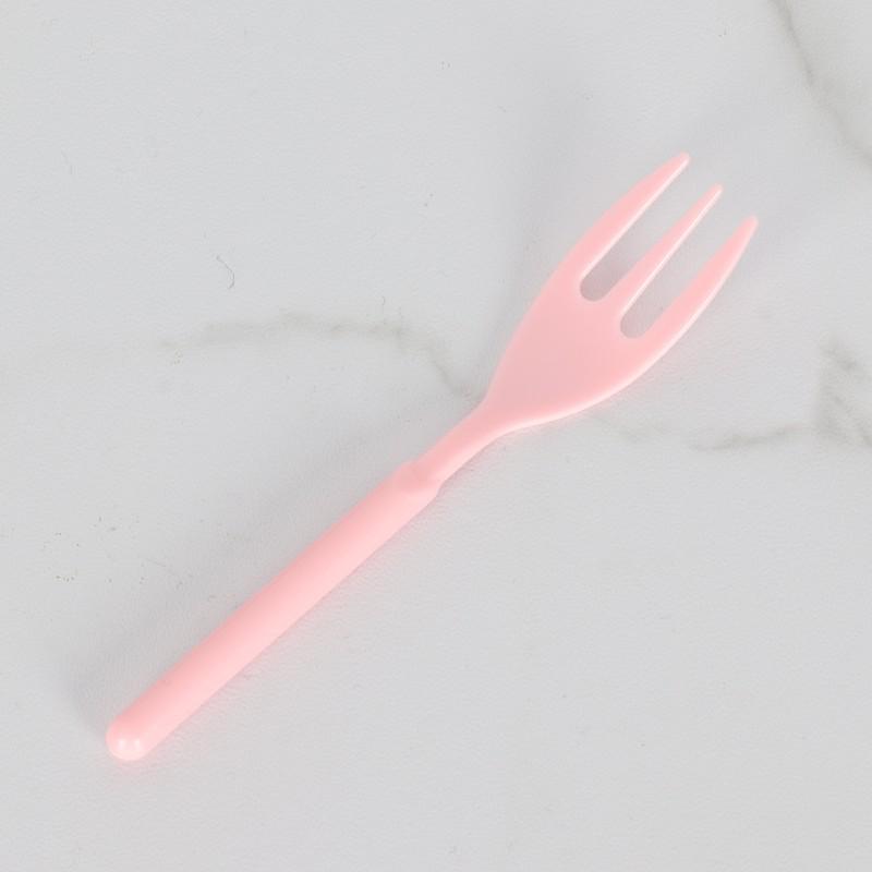 Colorful Dual-Purpose Disposable Plastic Spoons and Forks (100 Individually Packaged Pieces)