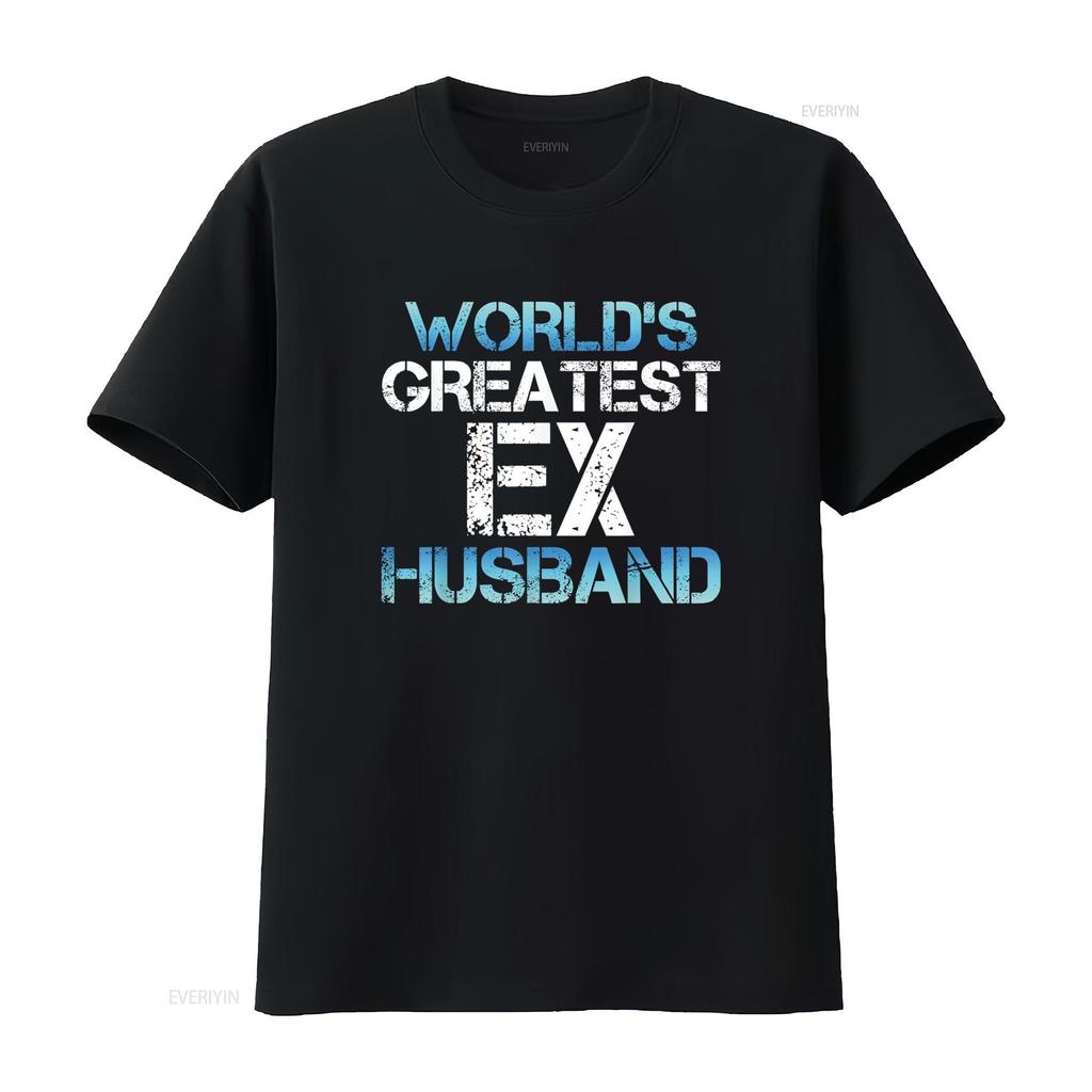 Greatest Ex Husband Funny Divorce Party Divorcee Men T Shirt vintage Washed designer clothes homme Breathable Casual Soft