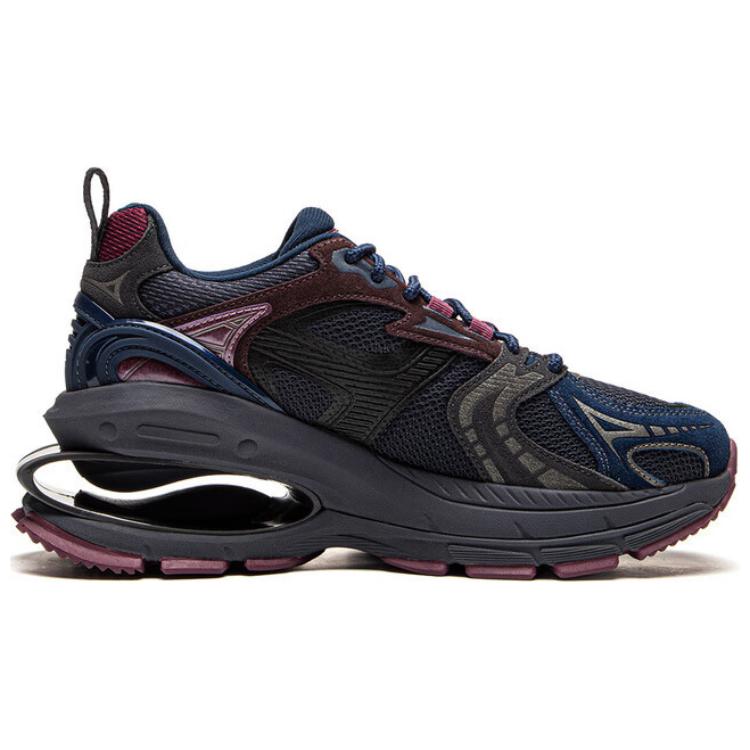 Li Ning Project Fabric Synthetic Leather C+ Comfortable Versatile Non-Slip Wear-Resistant Low-Top Casual Shoes Women sneaker Blue Red AGCU174-6