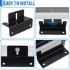 8 Pcs Solar Panel Mounting Bracket Holder Aluminum Alloy Solar Panel Z Brackets with Wrench Screws for Motorhome Boat Roof Wall and Off-Gird Roof