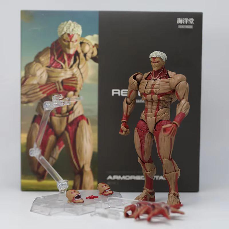 New High Quality Attack On Titan Anime The Armored Titan Eren Jaeger Figures Statue Collection Movable Model Doll Toy Gift