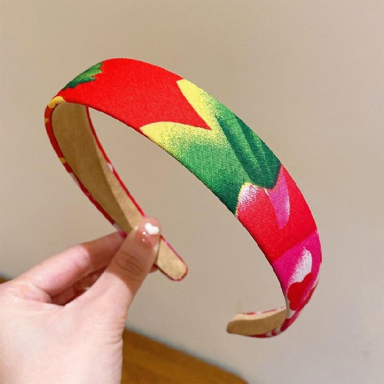 Wide Headband for Halloween Creative Scrunchie Floral Hair Tie Birthday Gifts