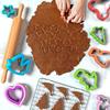 Axroad Mall 28-Piece Cookie Cutter Set, Animal & Object Shapes, Safe Non-Toxic Stainless Steel/Plastic, 3.7cm Deep, 21x21x4cm, Multicolor