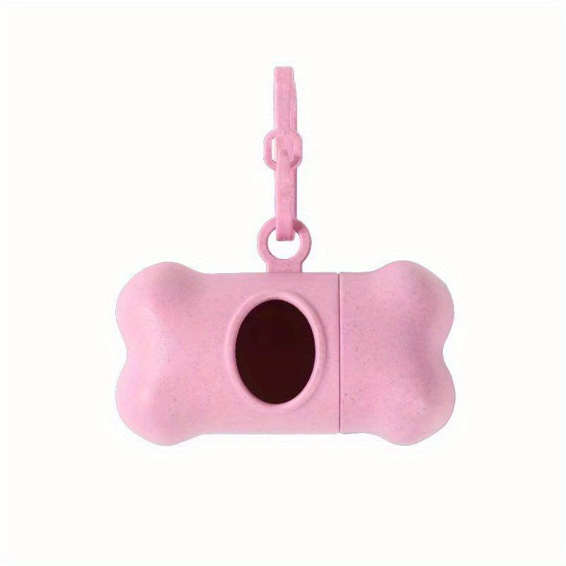 Bone Shaped Portable Pet Garbage Bag Dispenser with Towing Clip, Essential for Outdoor Pets, Pet Accessories Take A Walk