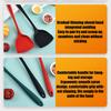 All-In-One Silicone Spatula Kitchen Items Heat Resistant Non-Stick Frying Pan Spatula Household Silicone Chinese Spatula
