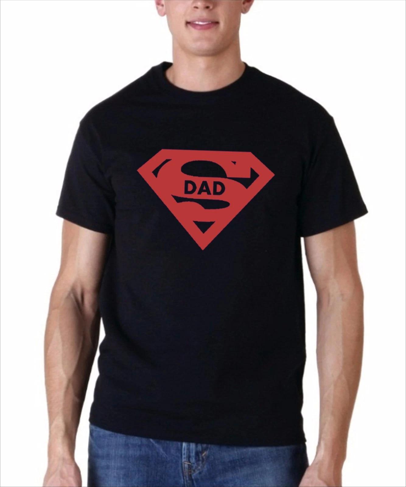 Super Dad Shirt Funny Gift Idea Fathers T-Shirt Superhero Parody Father s Day S