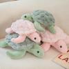 Green Sea Turtle Plush Toy Pink Tortoise Pillow Plush Doll Cute Turtle Stuffed Animals  Girl