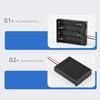 6V Power Supply Case for 4 3A Batteries Featuring Switcher Control and Secure Spring Contacts