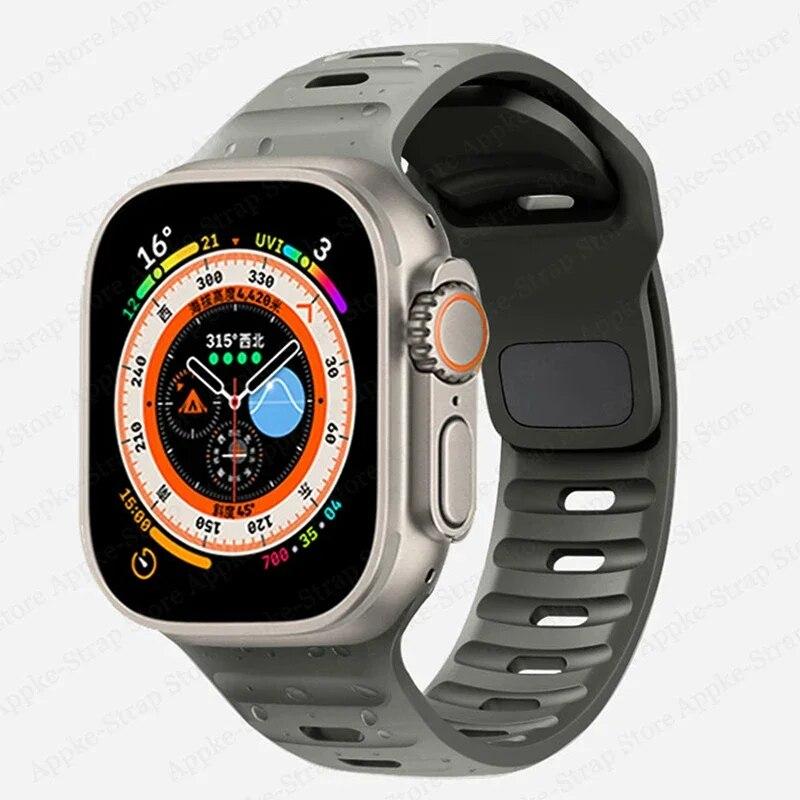 Silikonový řemínek pro Apple Watch Band ultra 2 49mm correa Náramek pro iwatch 9 8 7 6 5 SE 4 3 2 1 44 mm 40 mm 41 mm 45 mm 38 mm 42 mm řemínek k hodinkám