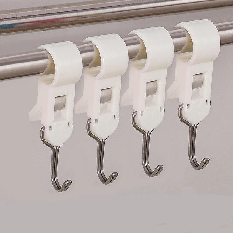 New Pipe-clamping Hook Sliding Hook Toilet Hook Kitchen Hook No-drill Hook Adjustable Clamp Hook  Towel Rack Hook