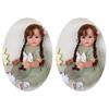 22Inch Reborns Baby Doll Silicone Full Body Toddler Girl Realistic Cute Waterproof Doll with Clothes and Accessory