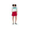 Ganni Ss23 Letter Logo Print Color Block Stitch Design Round Neck Sweatshirt Women sweatshirt White T3459-135