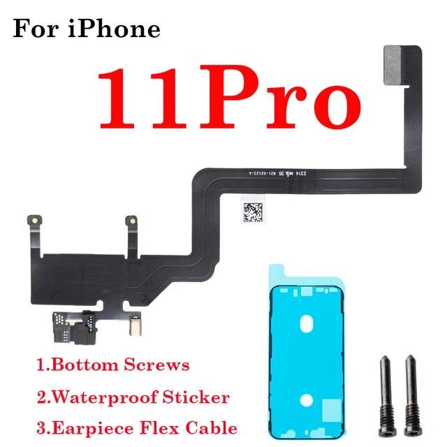 Função de reconhecimento facial fone de ouvido sensor de luz proximidade alto-falante cabo flexível para iphone x xr xs max 11 12 pro max sem alto-falante