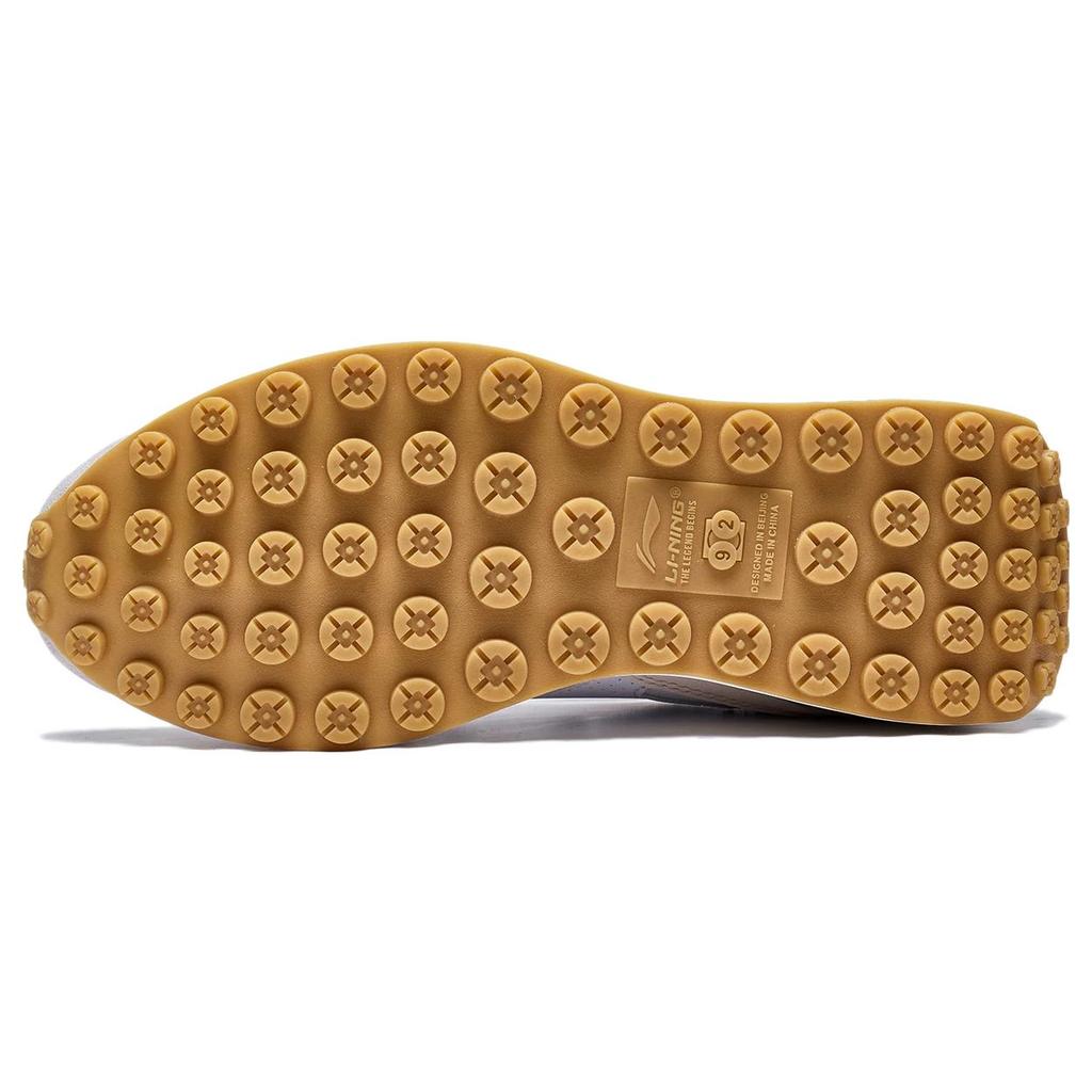 New LiNing Fangyuan Classic Anti Slip Wear Resistant Low Top Sports Casual Shoes White Gray Purple AGCT047-4