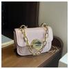 New crocodile pattern texture girls shoulder bag bag love lock accessories small bag girls go out small bag